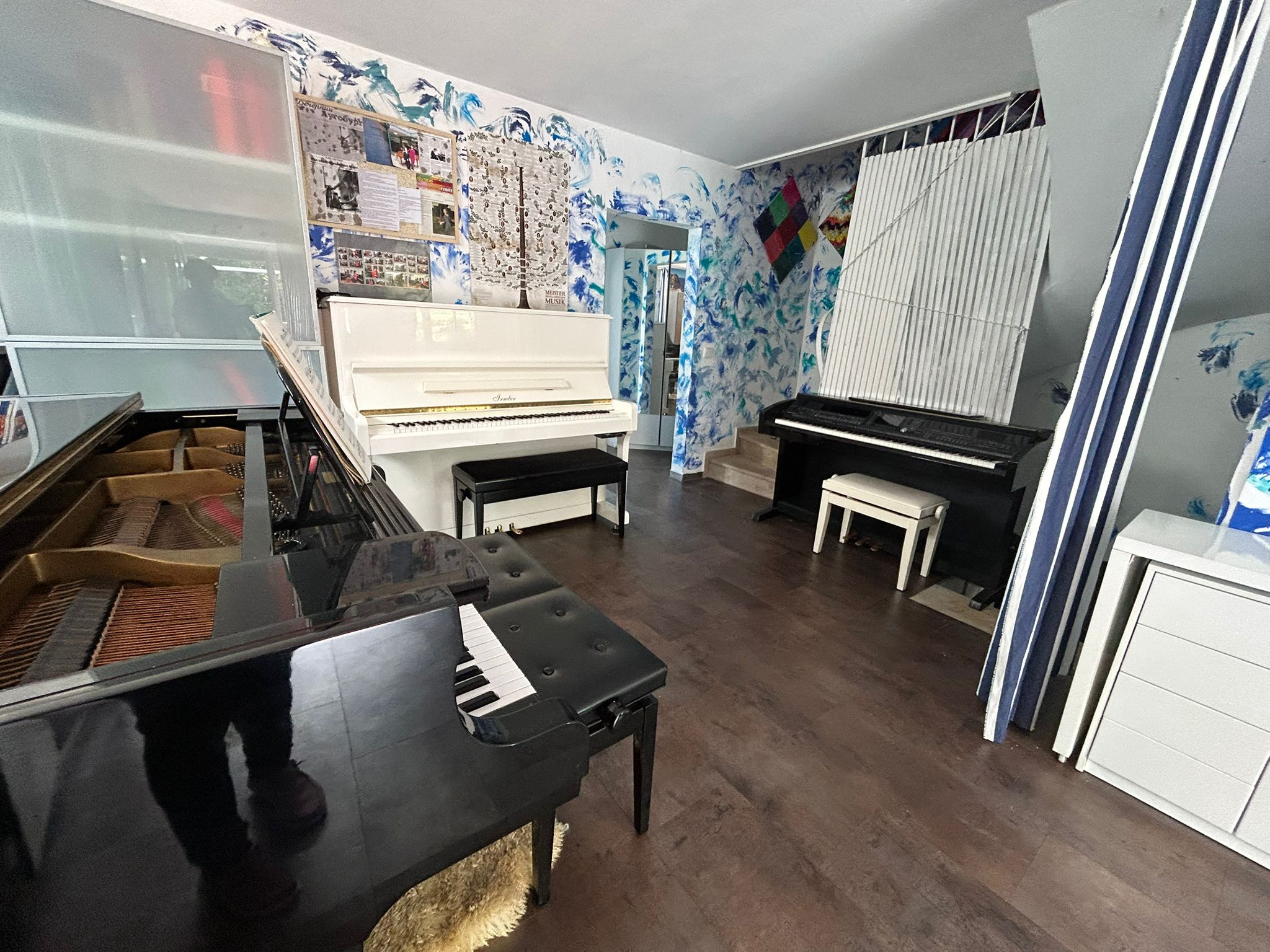Unterrichtsinstrumente im Musikinstitut Allegro