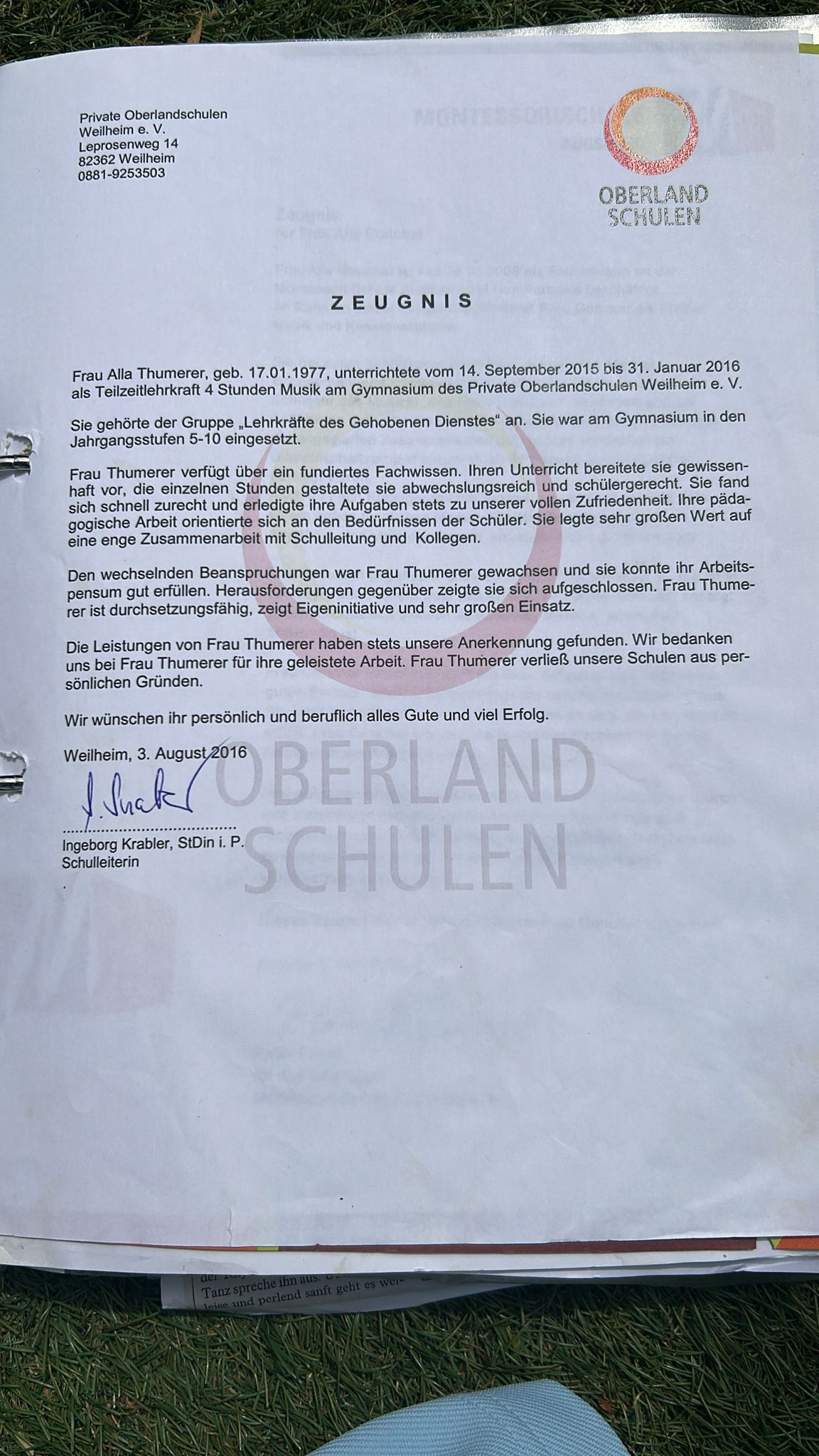 Auszeichnung Diplom Urkunde